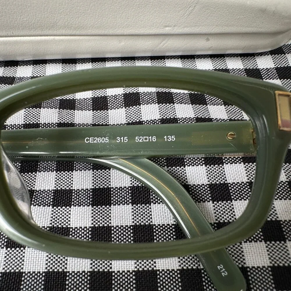 Chloé CE2605 Eyeglasses Rectangle Sage Green Made in Italy Frames Only
